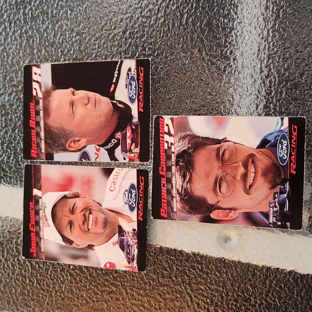Ford Racing Trading Cards - Set of 3 - GUC